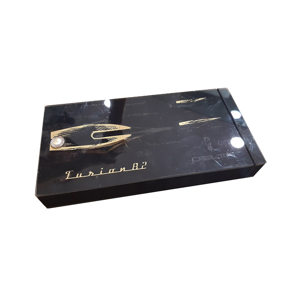 Delta Italiana Brown Resin with Gold Plated Trim Rollerball Pen