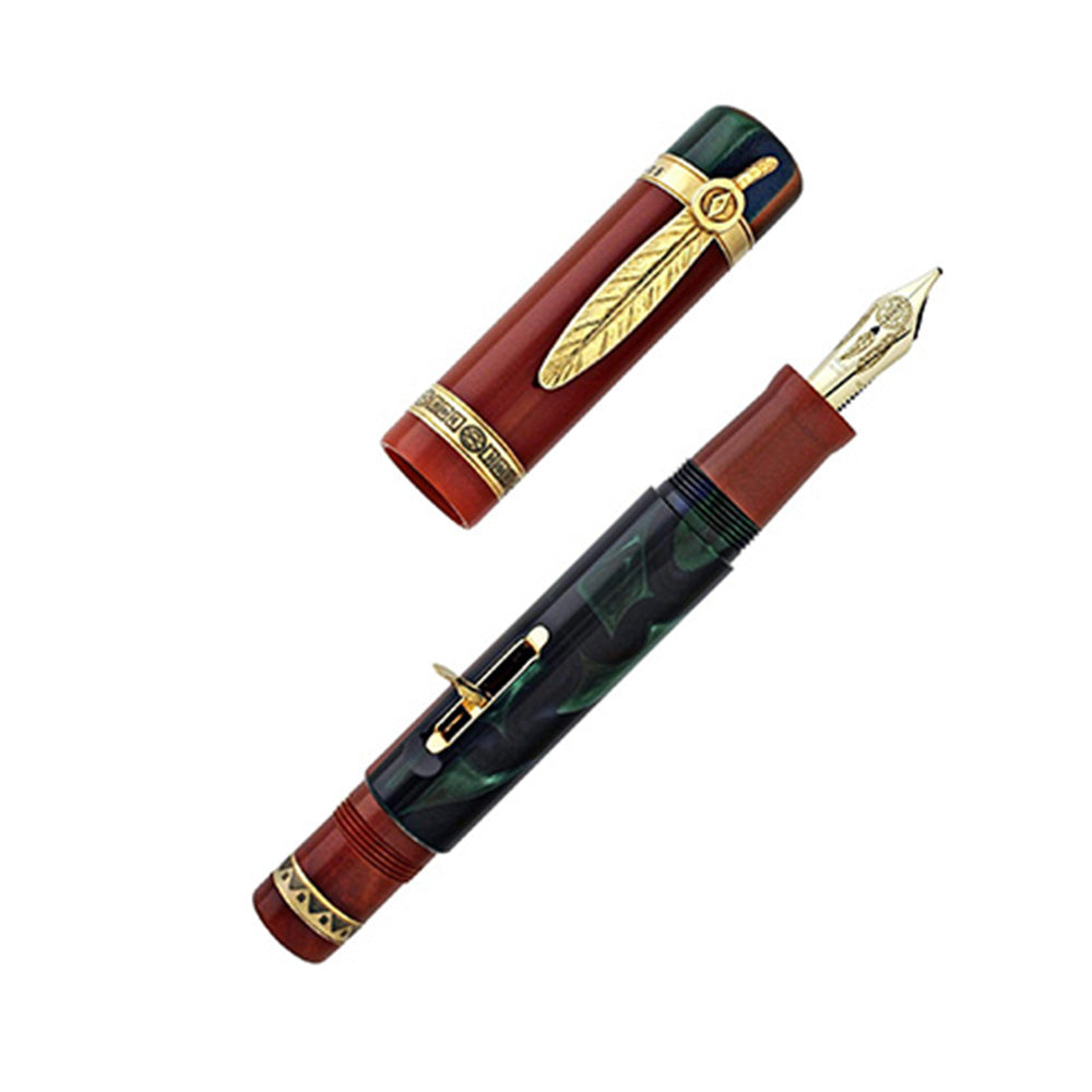 Delta Native American Celebration Limited Edition Fountain Pen - 18Kt Gold Broad Nib