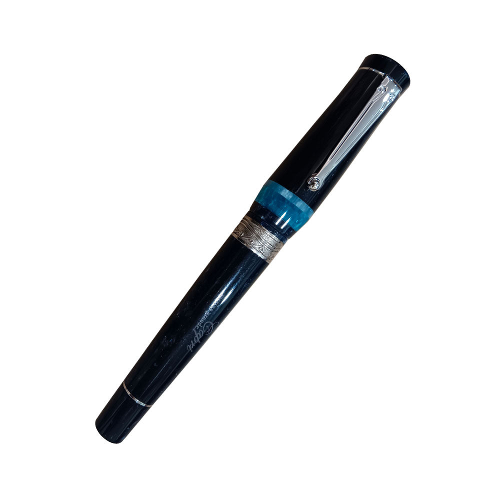 Delta Capri Marina Grande Dark Blue Resin with Sterling Silver Trim Ro