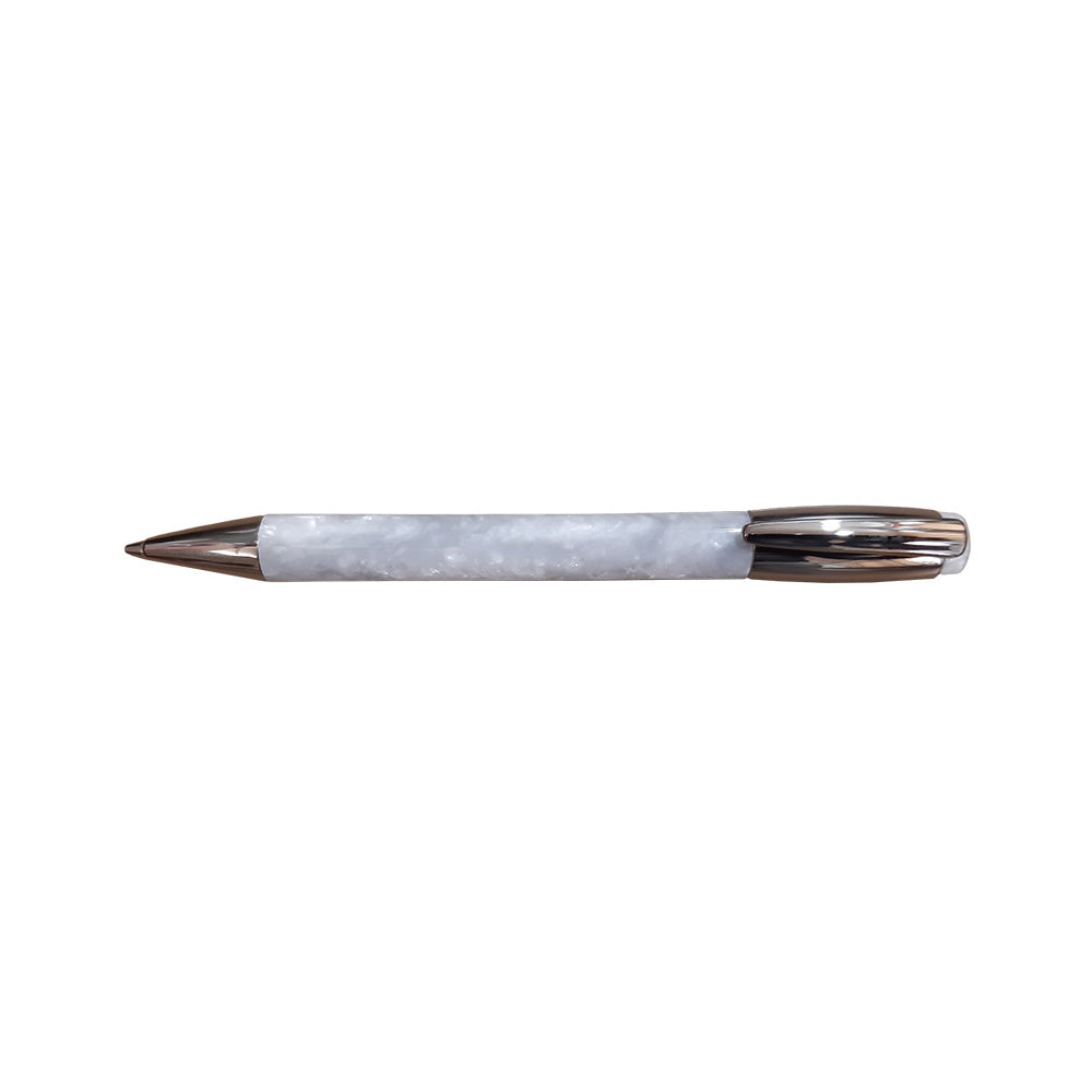 Delta Mask 6-0.9 White Resin with Chrome Trim Mechanical Pencil