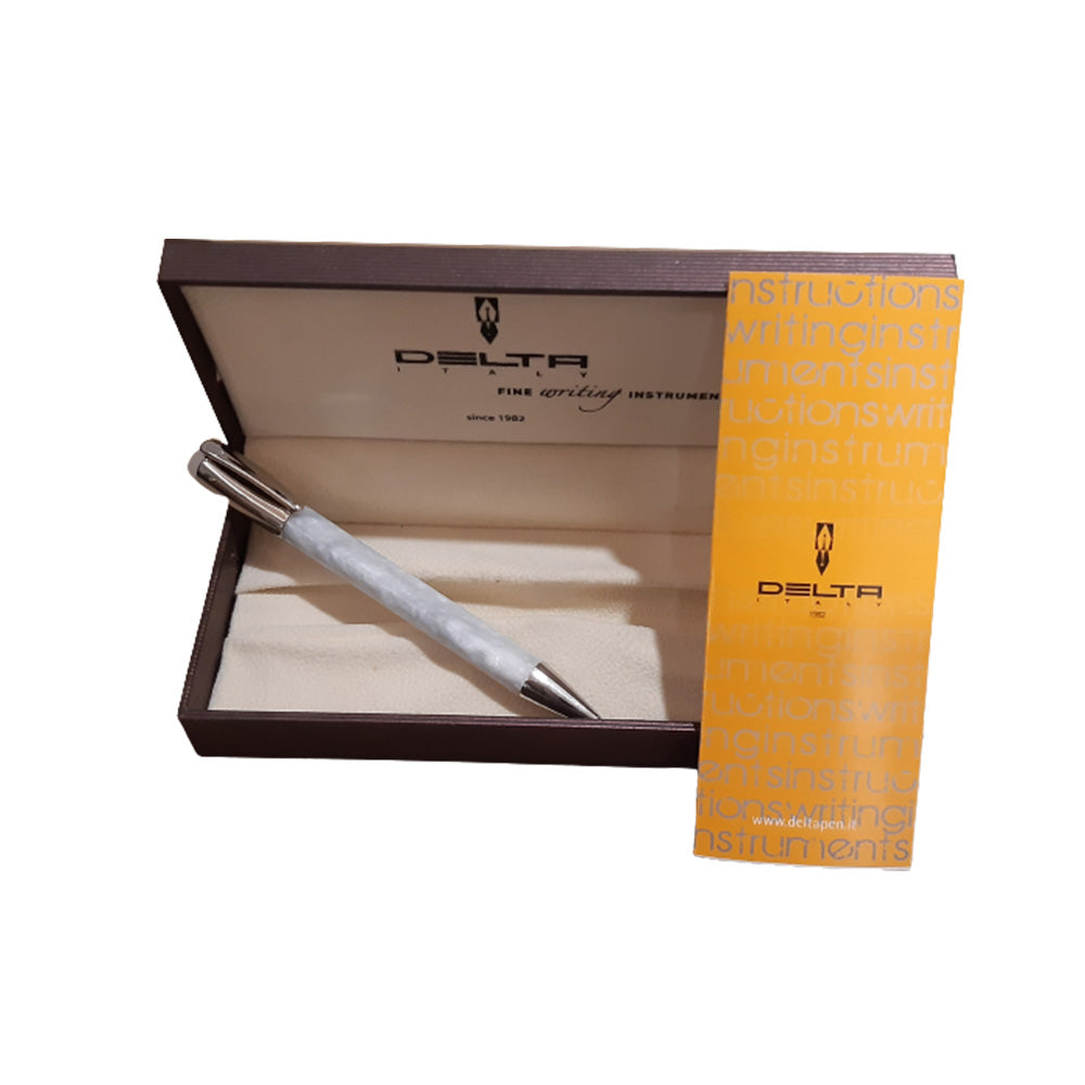 Delta Mask 6-0.9 White Resin with Chrome Trim Mechanical Pencil