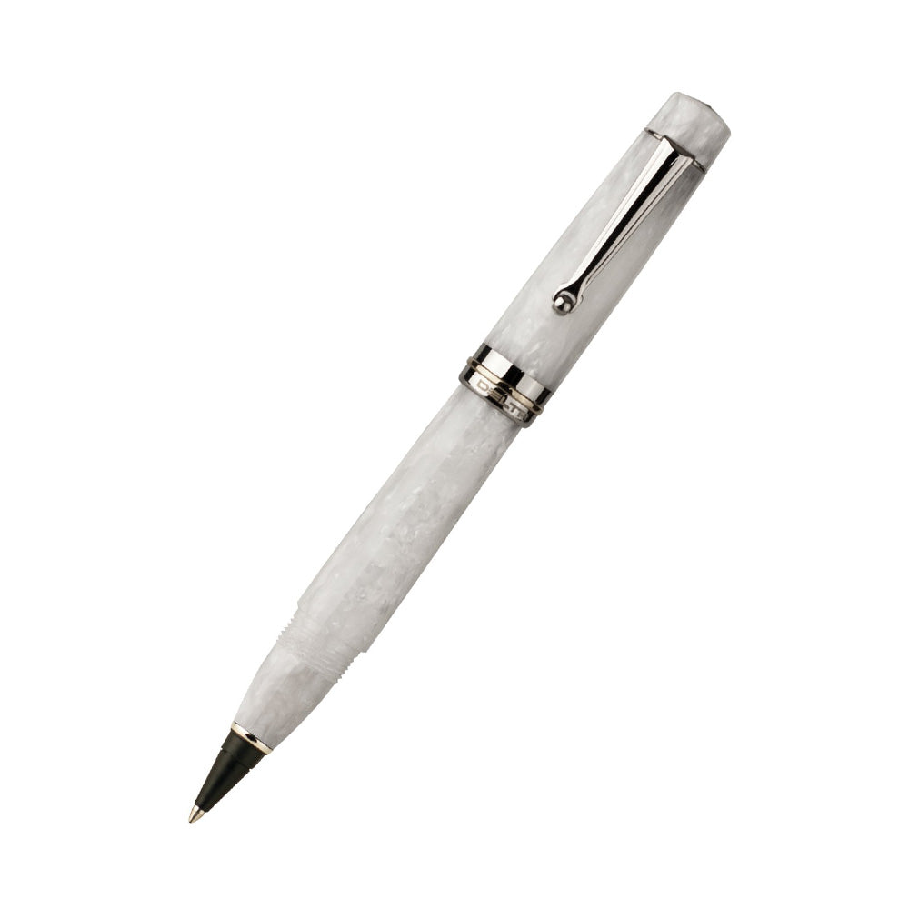 Delta Vintage Non-Stop Pearl White Resin Rollerball Pen
