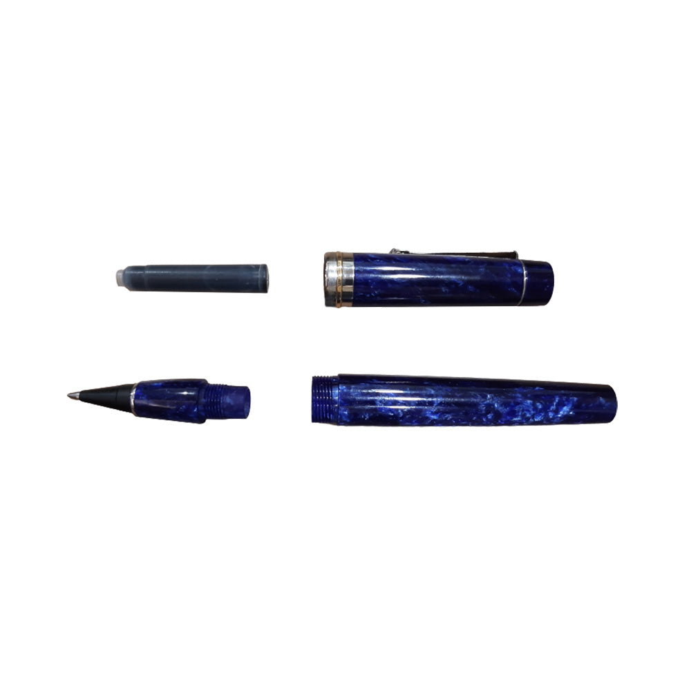 Delta Vintage Non-Stop Ocean Blue Resin Rollerball Pen