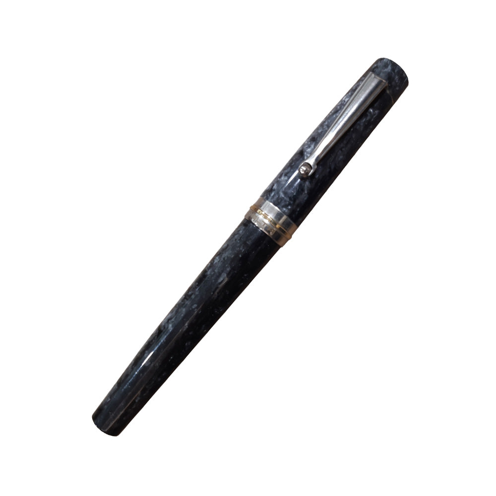 Delta Vintage Non-Stop Lava Stone Pearl Slate Grey Resin Rollerball Pen