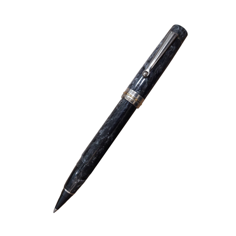 Delta Vintage Non-Stop Lava Stone Pearl Slate Grey Resin Rollerball Pen