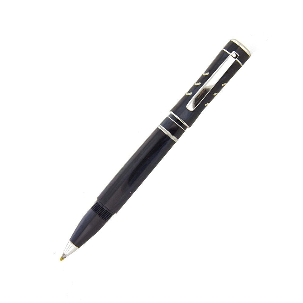 Delta Capri Day Blue Resin with Natural Coral Capuchon Rollerball Pen