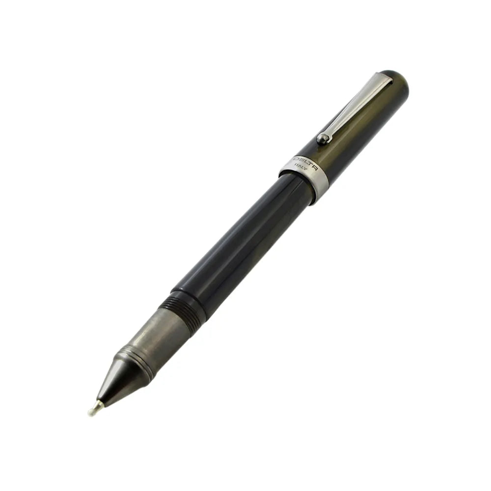 Delta Serena Marbled Brown with Black Rhodium Trim Rollerball Pen