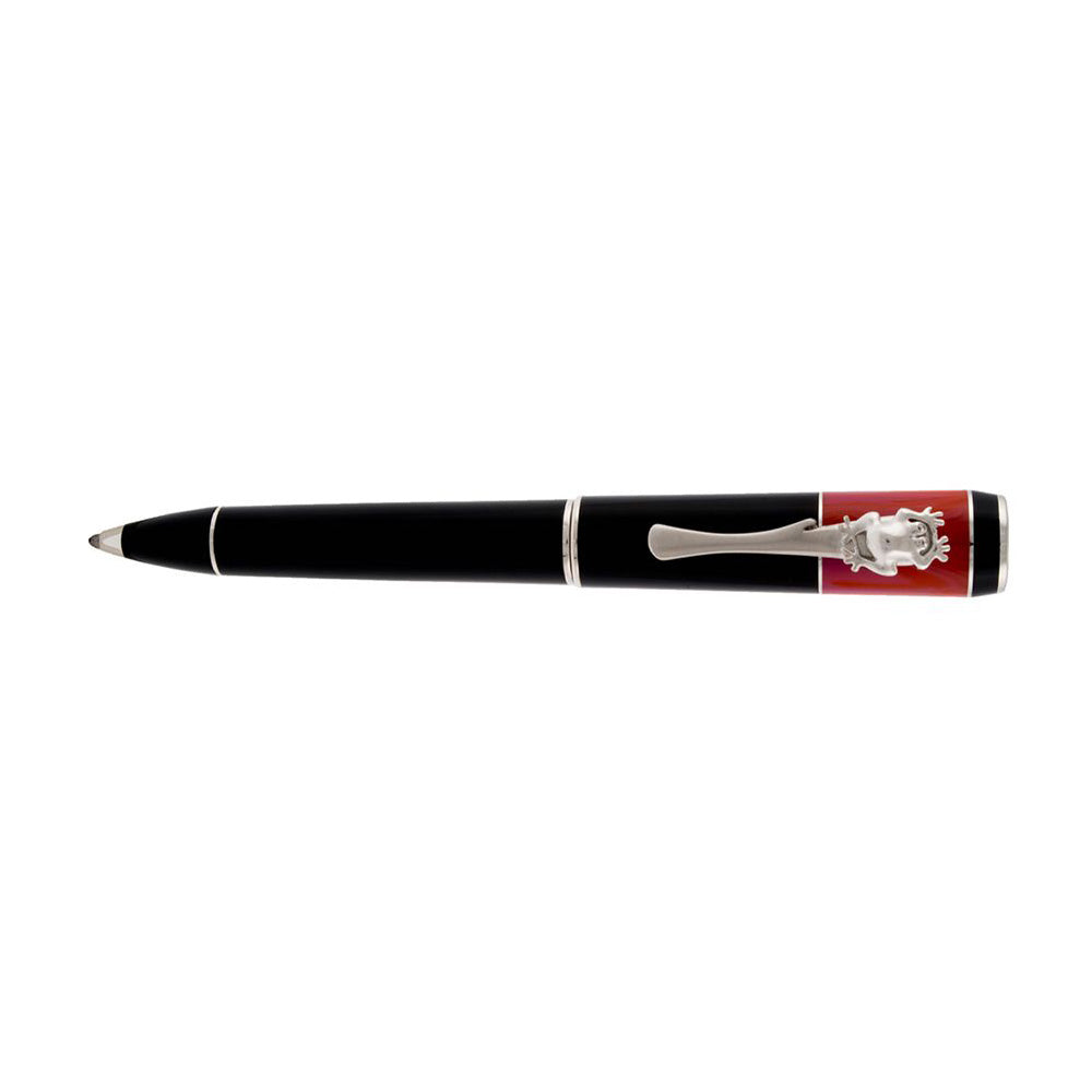 Delta Indigenous Peoples BriBri Black & Red Resin with Rhodium Trim Limited Edition Ballpoint Pen