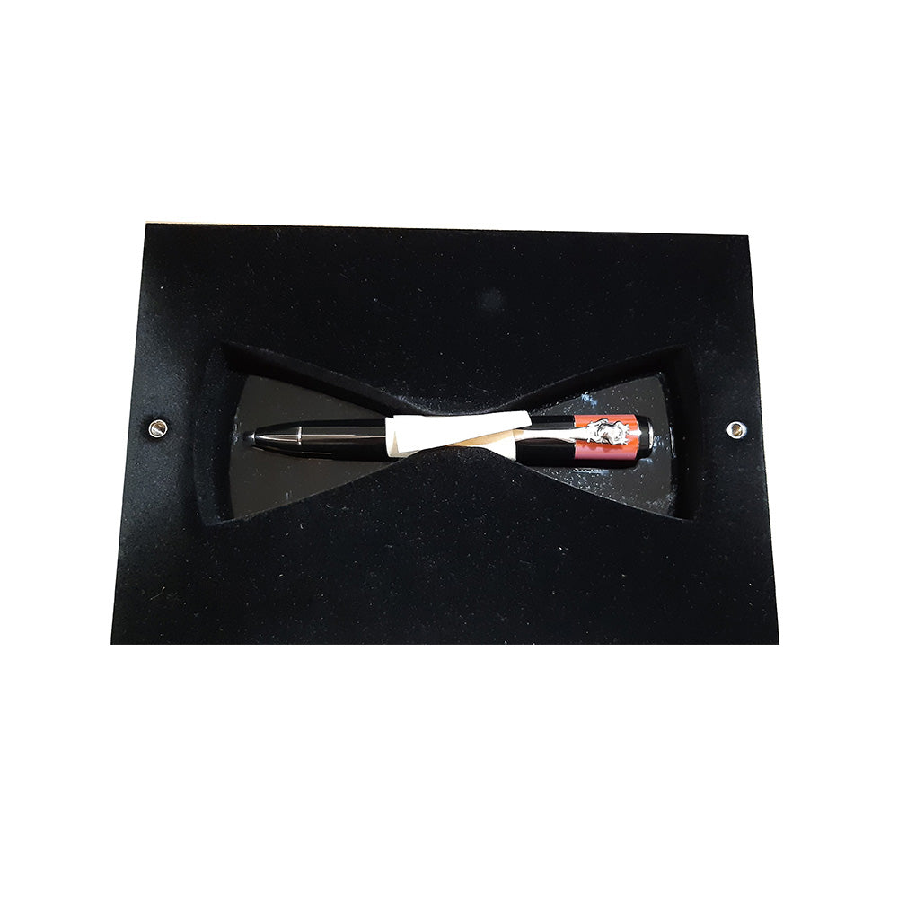 Delta Indigenous Peoples BriBri Black & Red Resin with Rhodium Trim Limited Edition Ballpoint Pen