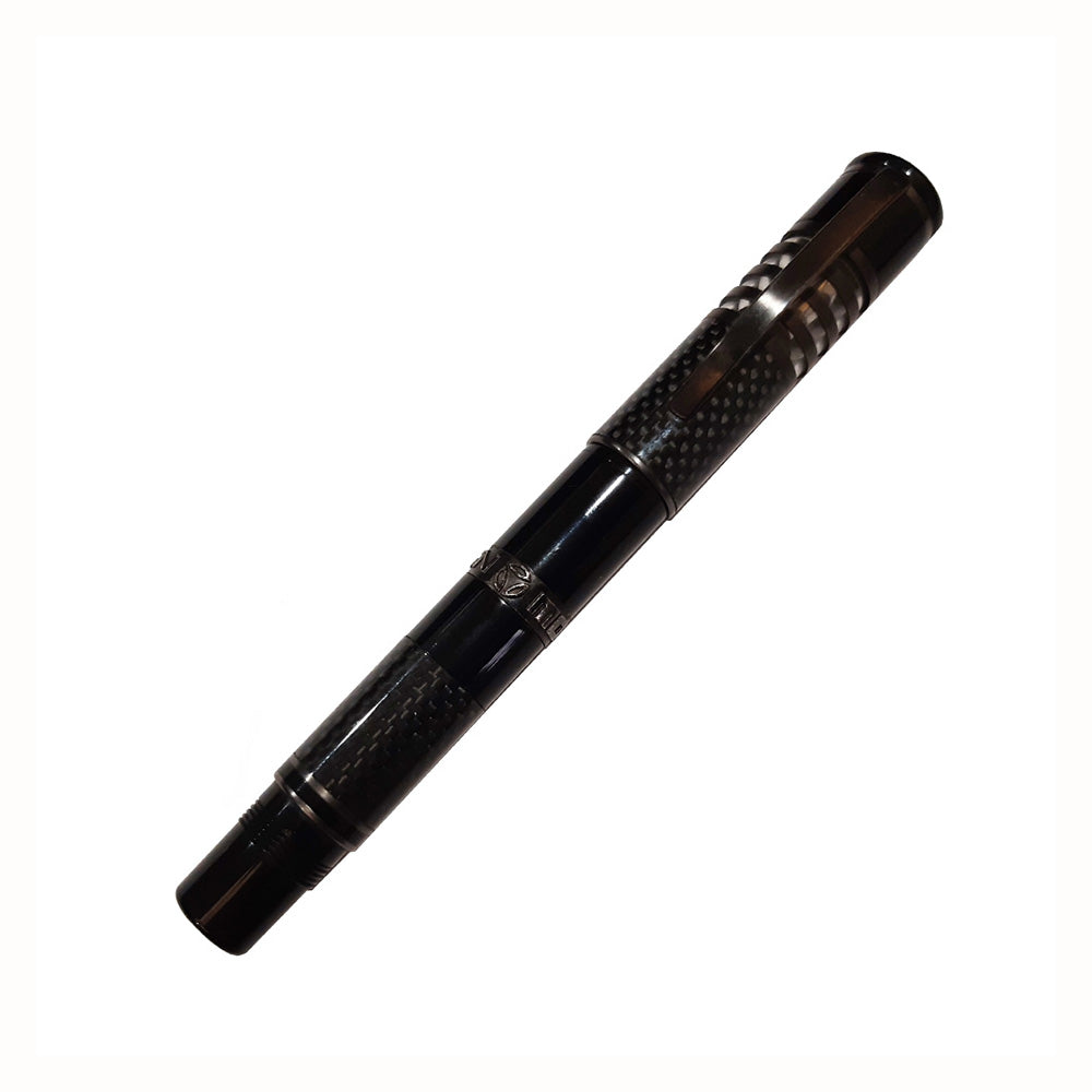Delta Momo 30th Anniversary Limited Edition Black with Black RH Trim Fountain Pen - 18Kt Gold Fusion Medium Nib