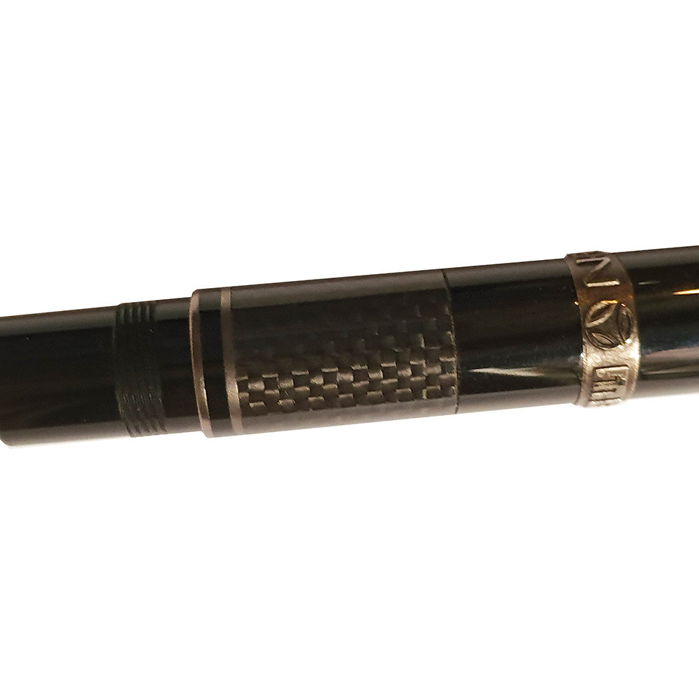 Delta Momo Design 30th Black Carbon Fiber with Rhodium Trim L.E. Fountain Pen - 14Kt Fusion Broad Nib