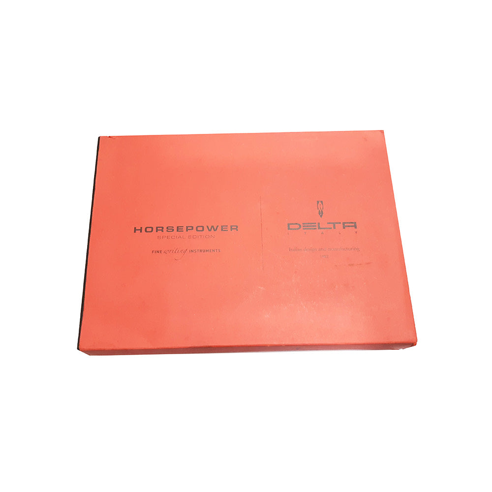 Delta Horsepower Pastel Black Special with Rhodium Trim Edition Fountain Pen - Medium Nib