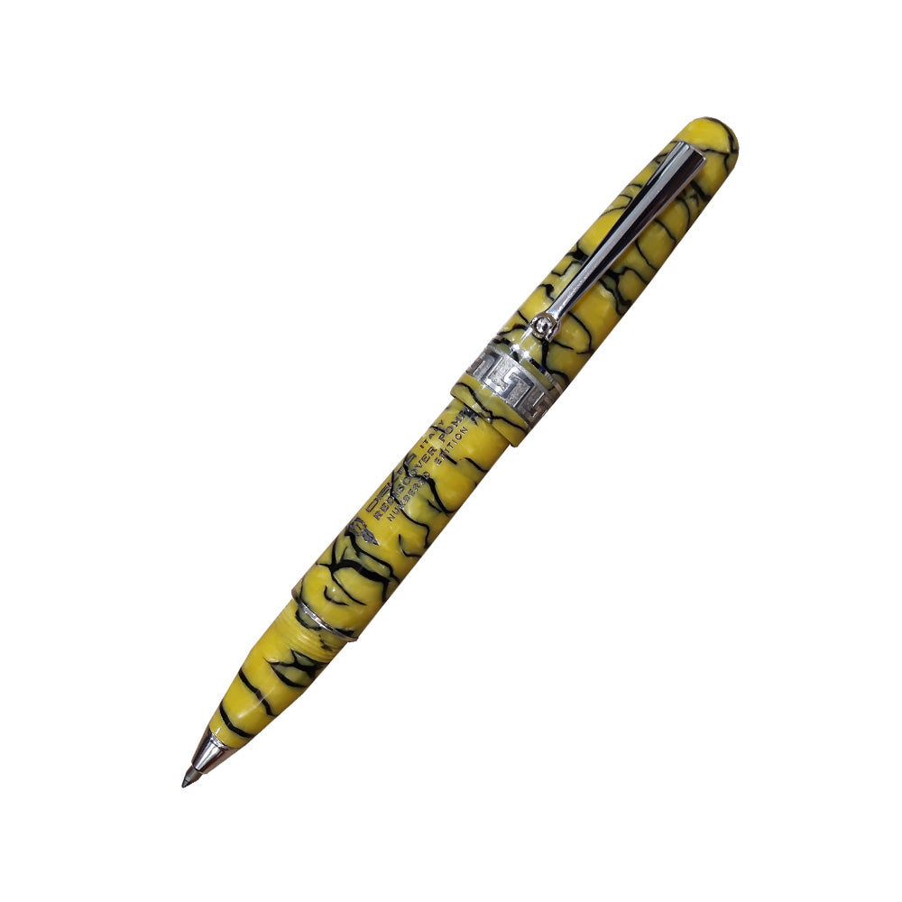 Delta Rediscover Pompei Yellow Celluloid Numbered Edition Rollerball Pen