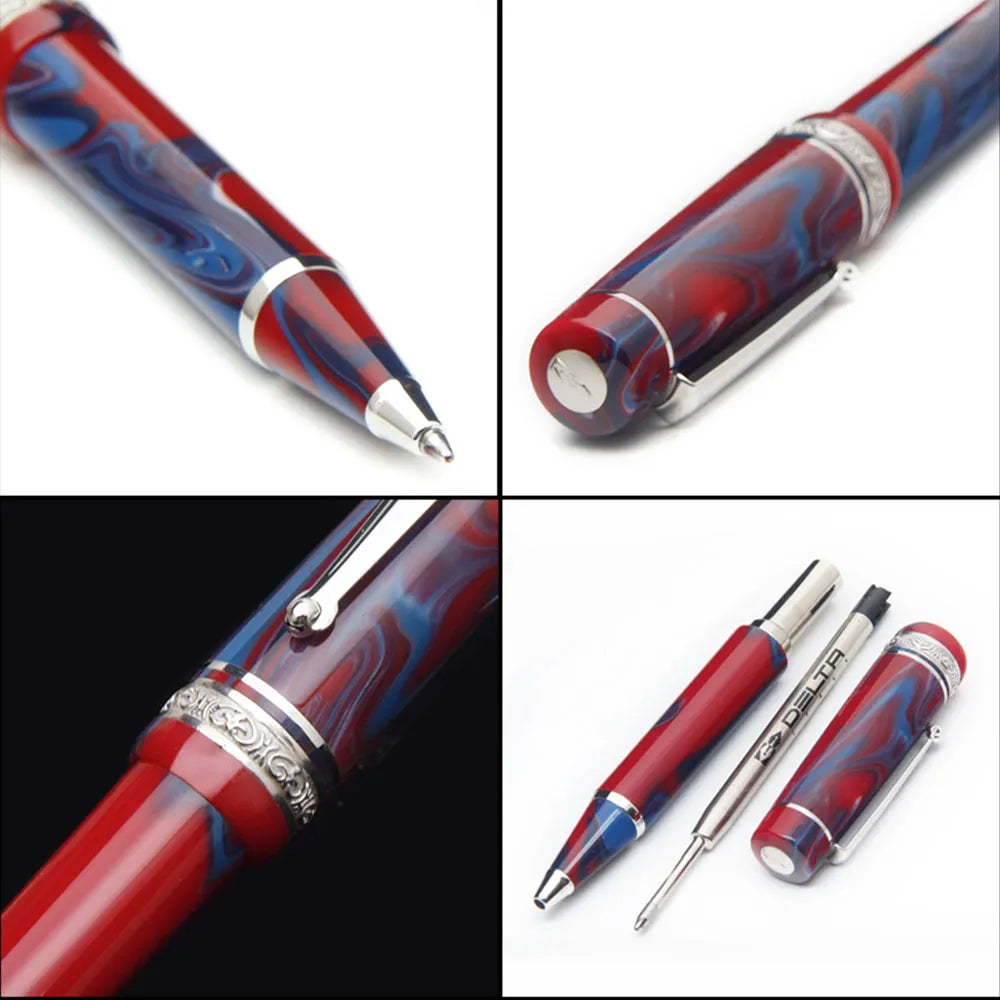 Delta Galleria Bluemoon Multicolor with Rhodium Trim Ballpoint Pen