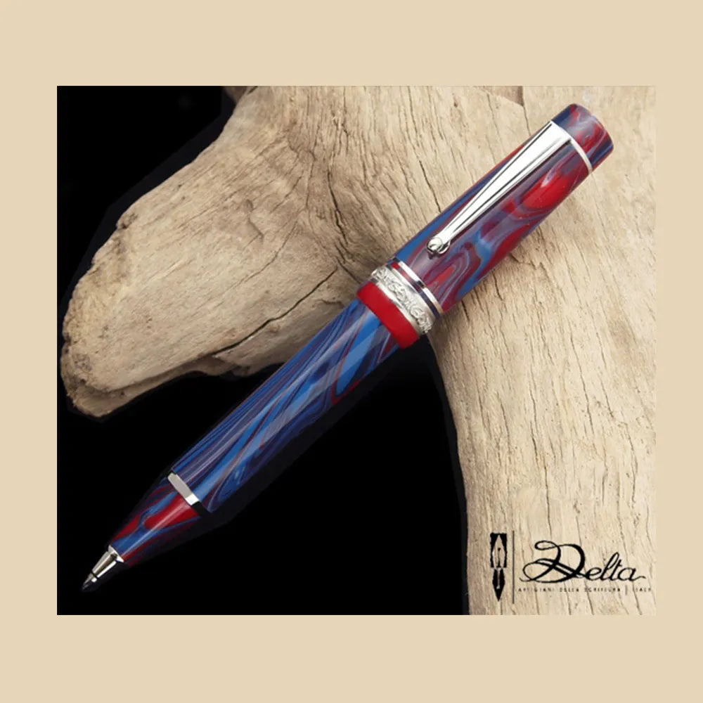 Delta Galleria Bluemoon Multicolor with Rhodium Trim Ballpoint Pen
