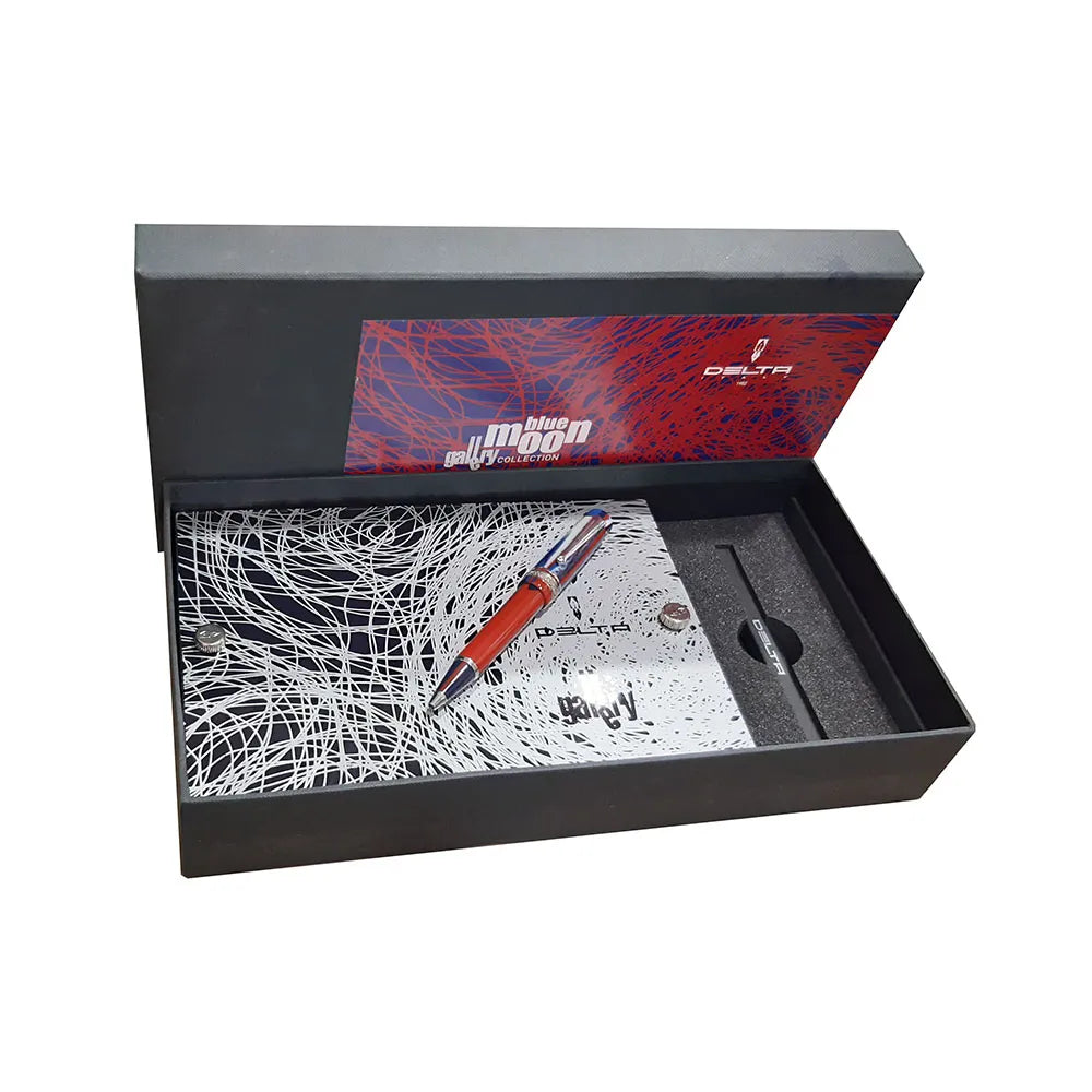 Delta Galleria Bluemoon Multicolor with Rhodium Trim Ballpoint Pen