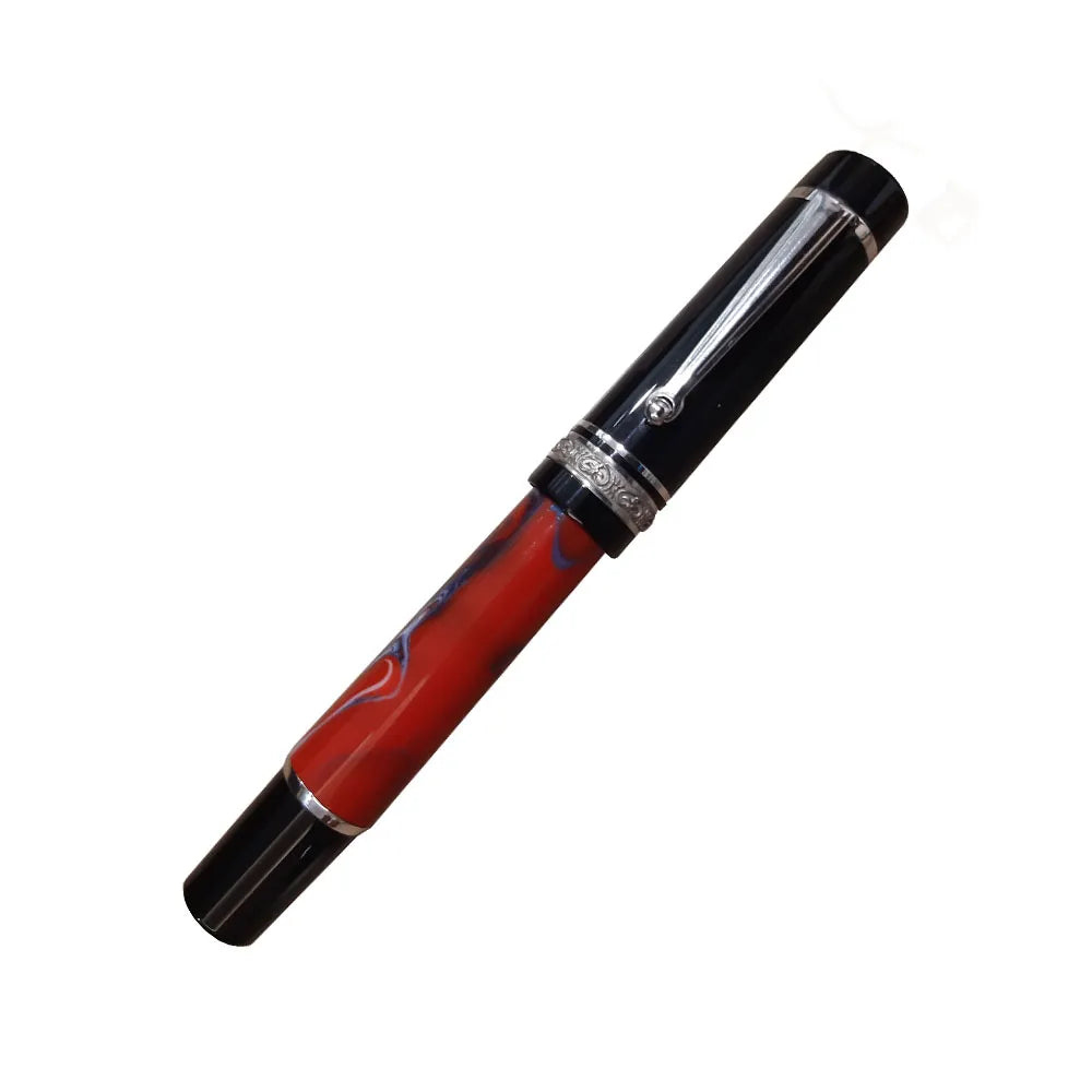 Delta Galleria Bluemoon Doue Multicolor with Black Cap Rhodium Trim Rollerball Pen