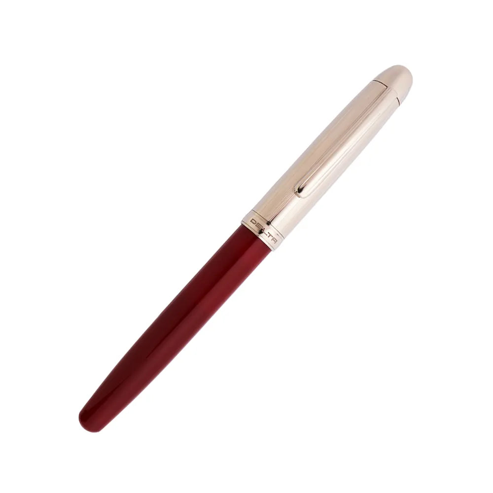 Delta Graffiti Doue Metal/Brown Resin with Rhodium Trim Rollerball Pen