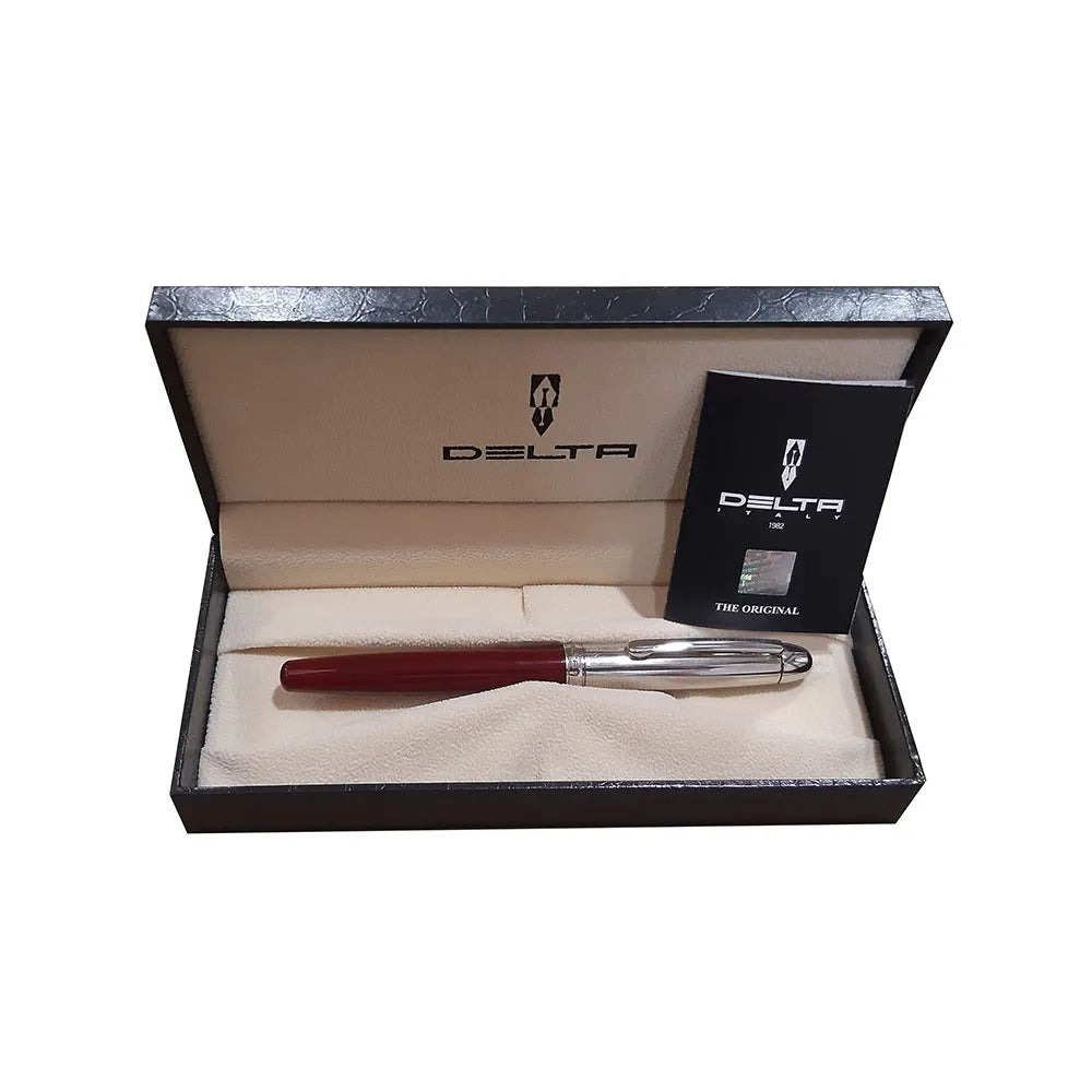 Delta Graffiti Doue Metal/Brown Resin with Rhodium Trim Rollerball Pen
