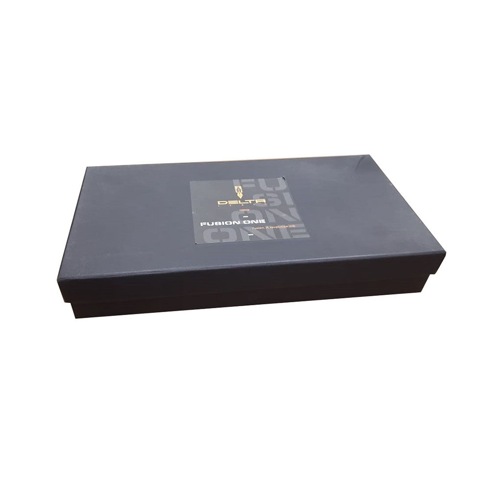 Delta Fusion One White Resin with Platinum Trim Rollerball Pen