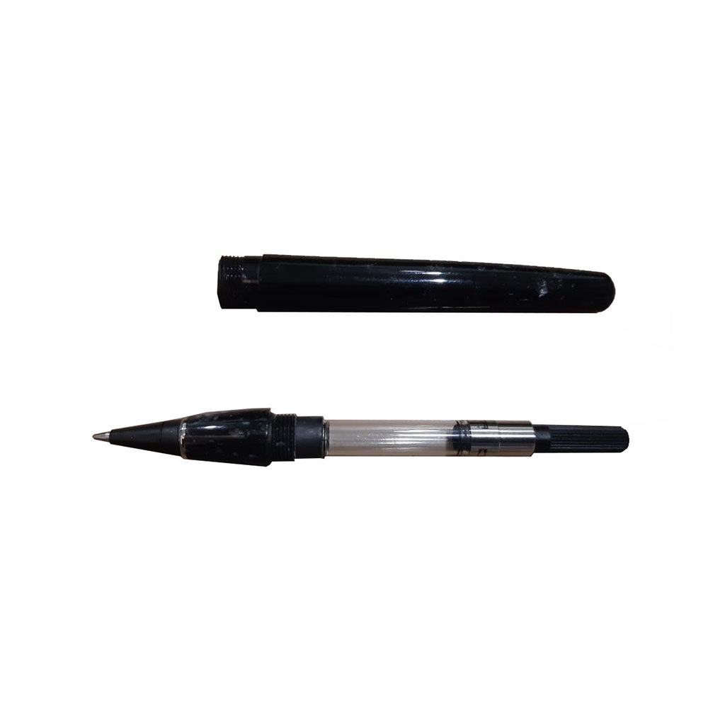 Delta Fusion 82 Gray Resin with Rhodium Trim Non-Stop Rollerball Pen