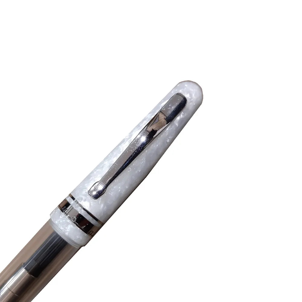 Delta Fusion 82 Demonstrator Transparent Body & White Cap Non-Stop Roller Pen
