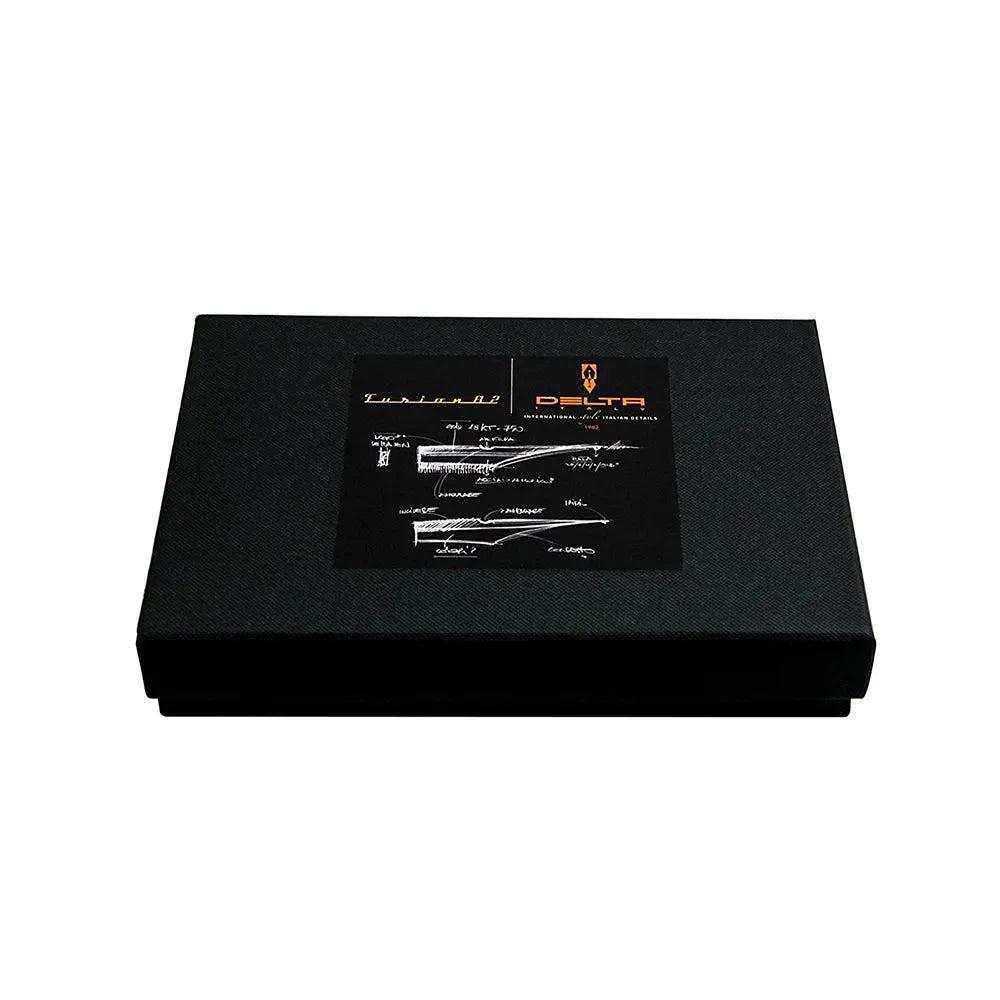 Delta Fusion 82 Demonstrator Transparent Body & Black Cap Non-stop Roller Pen