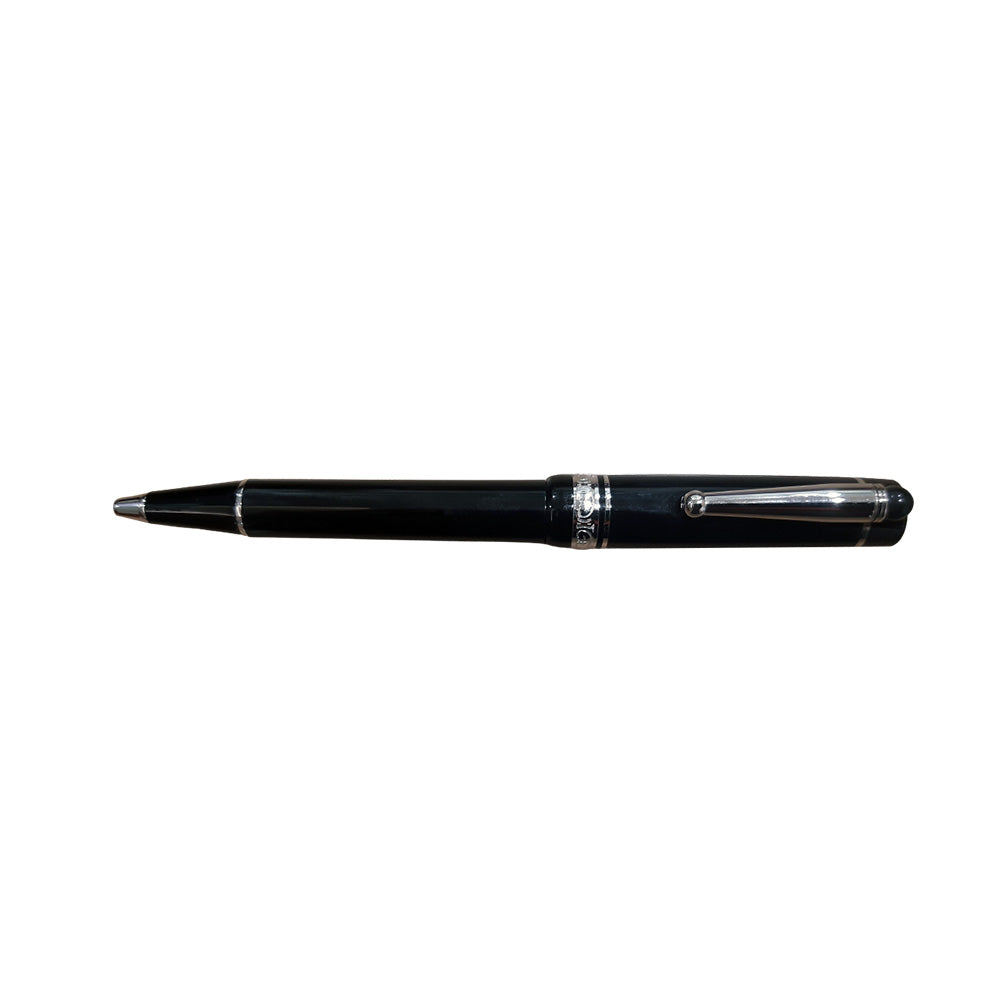 Delta We Emotion Black Resin with Metal Ring & Clip Ballpoint Pen