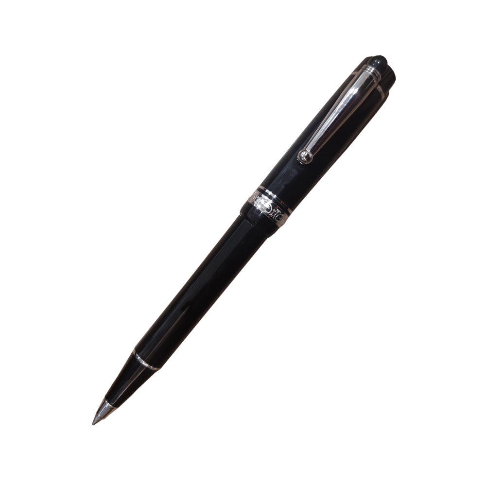 Delta We Emotion Black Resin with Metal Ring & Clip Ballpoint Pen