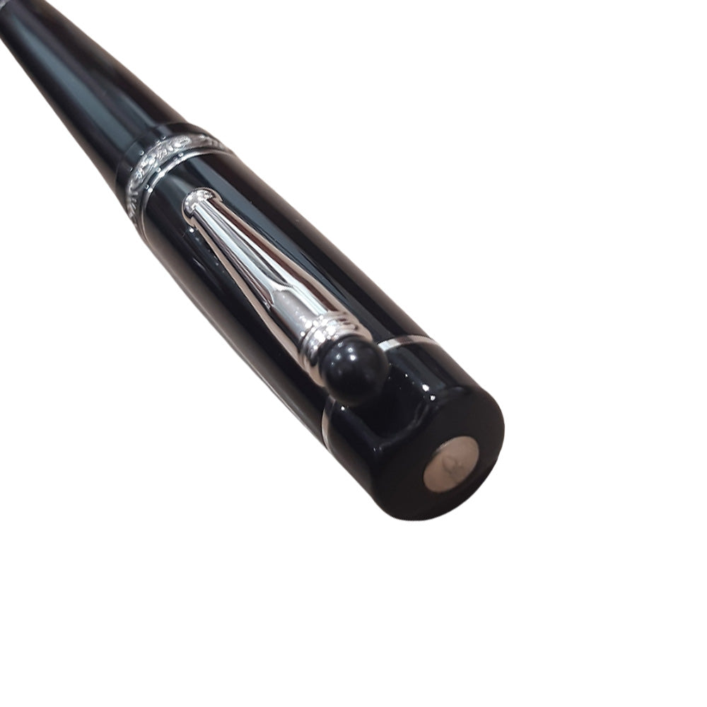 Delta We Emotion Black Resin with Metal Trim & Clip Fountain Pen – Medium Nib