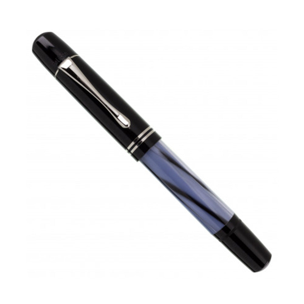 Pelikan 1937 M101N Grey-Blue Special Edition with Ink Bottle Fountain Pen - 14Kt Gold Medium Nib