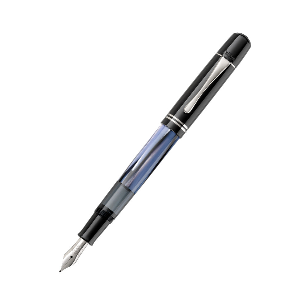 Pelikan 1937 M101N Grey-Blue Special Edition with Ink Bottle Fountain Pen - 14Kt Gold Medium Nib