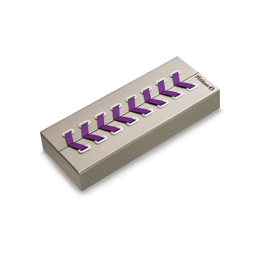 Pelikan Souveran M600 Violet-White Special Edition Fountain Pen - 14Kt Gold Broad Nib