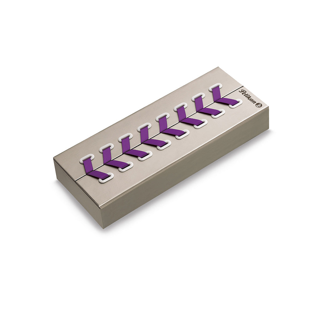 Pelikan Souveran K600 Violet-White Resin with Gold-Plated Trim Ballpoint Pen