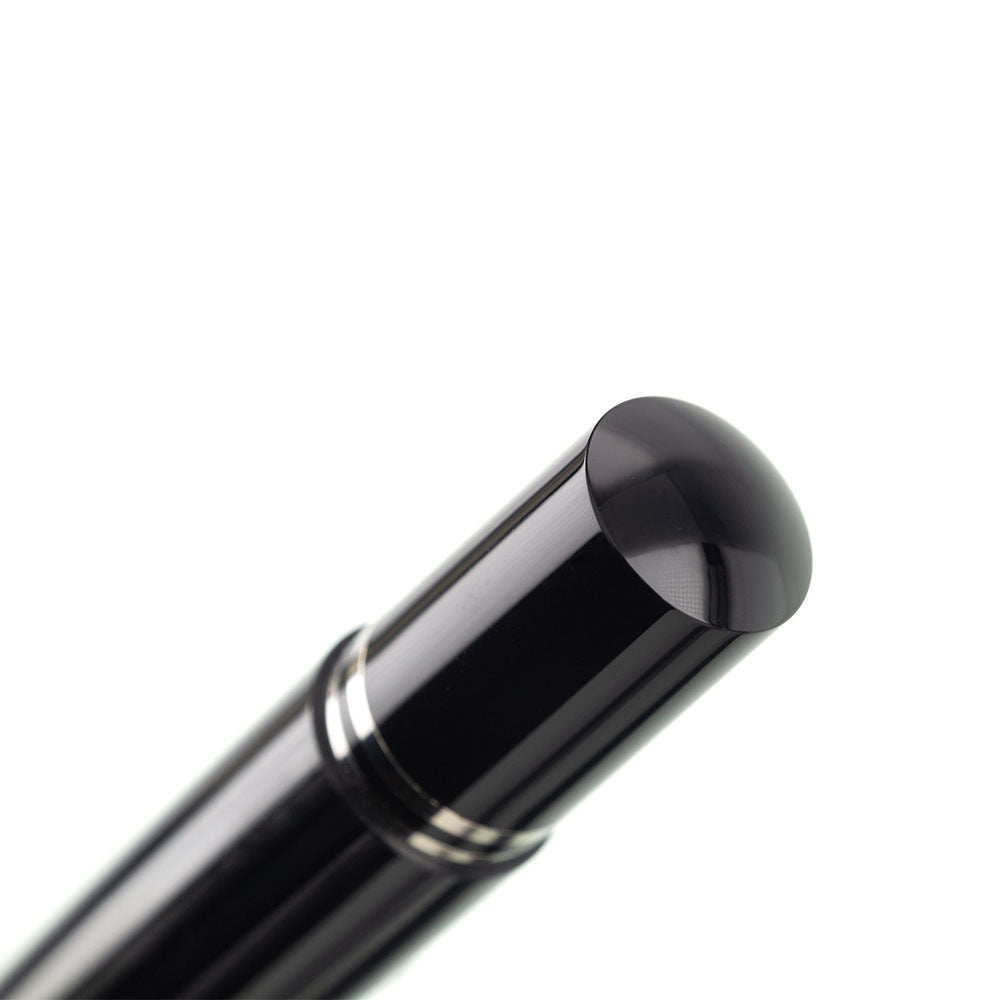 Pelikan Souverän M605 Stresemann Black-Silver Fountain Pen - 14Kt Broad Nib