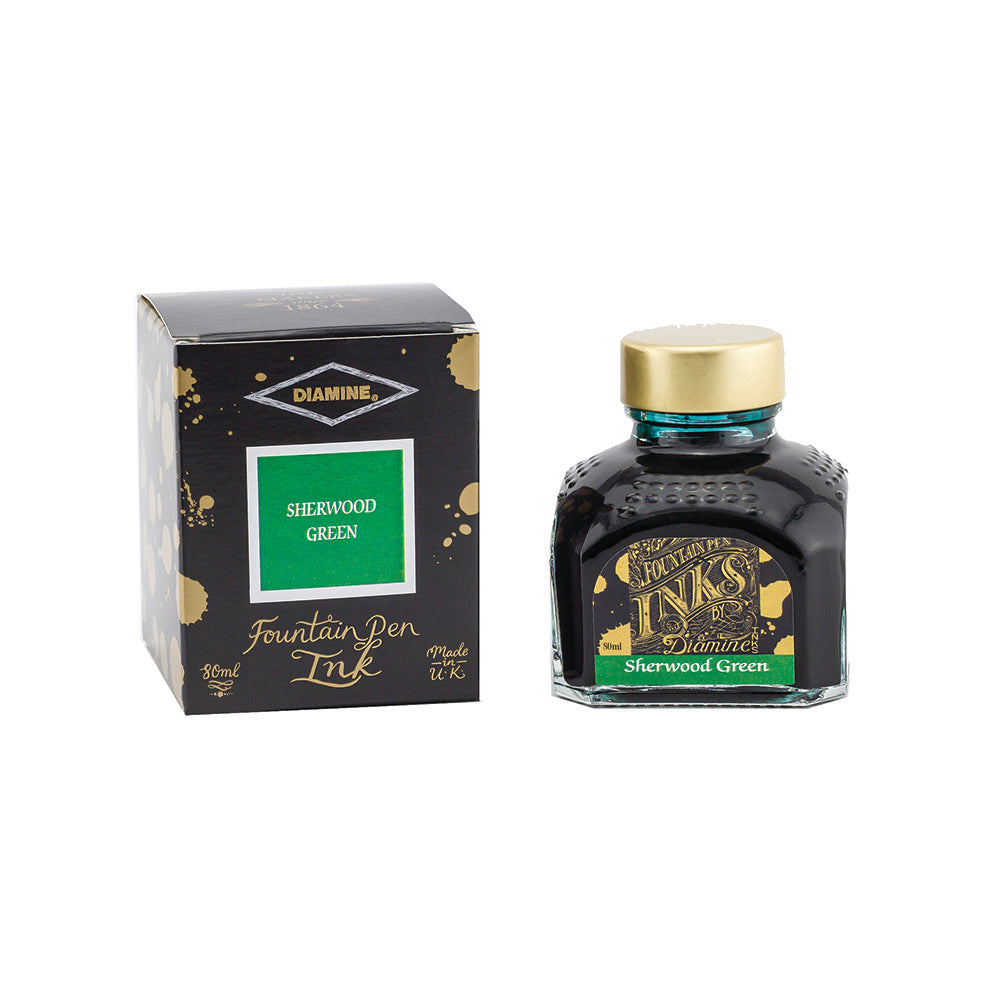 Diamine Sherwood Green Ink - 80ml Bottle