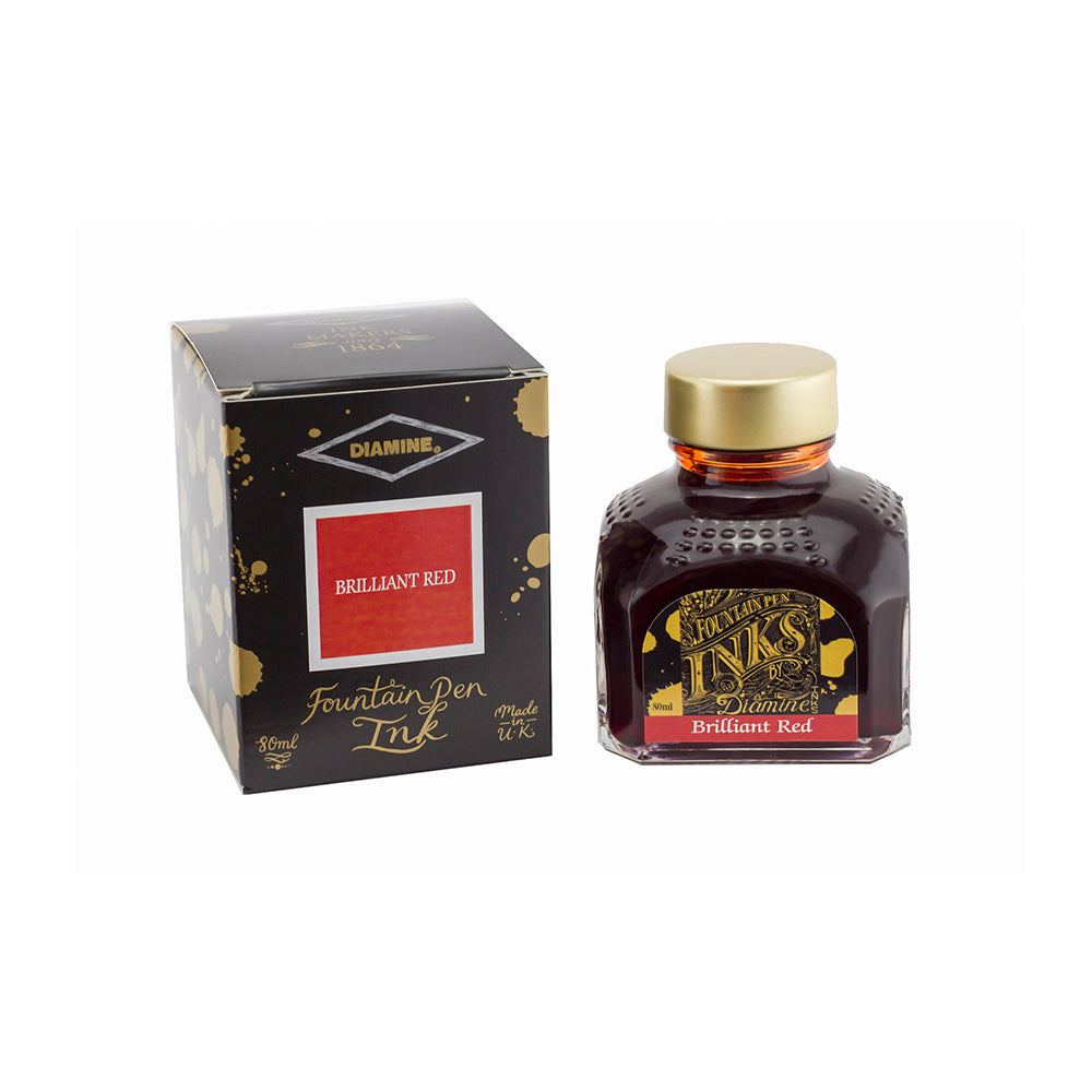 Diamine Brilliant Red Ink - 80ml Bottle