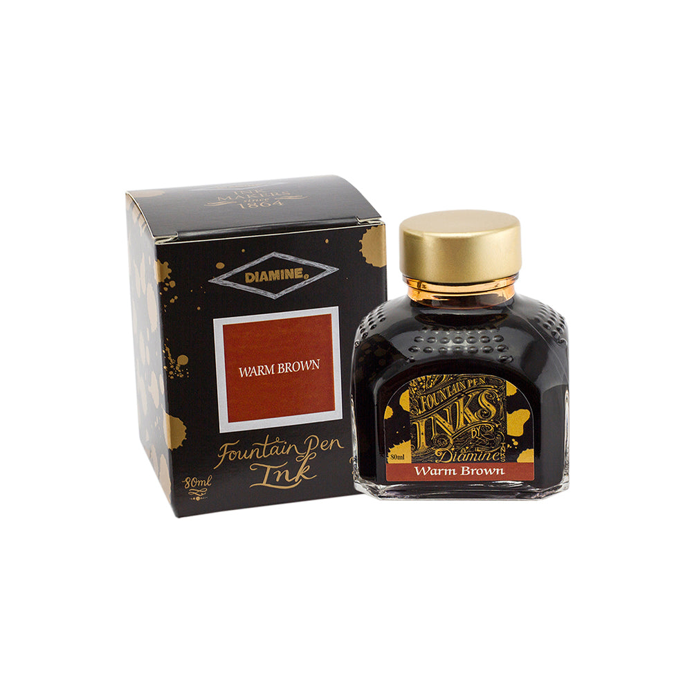 Diamine Warm Brown Ink – 80ml Bottle