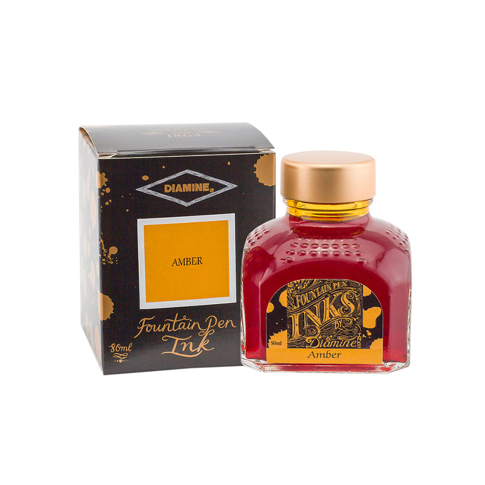 Diamine Amber Ink – 80ml Bottle