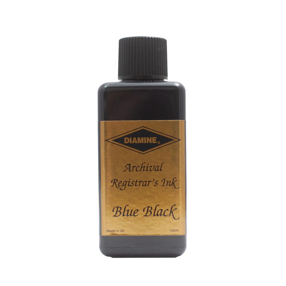 Diamine Archival Registrars Ink Blue-Black – 100ml Bottle