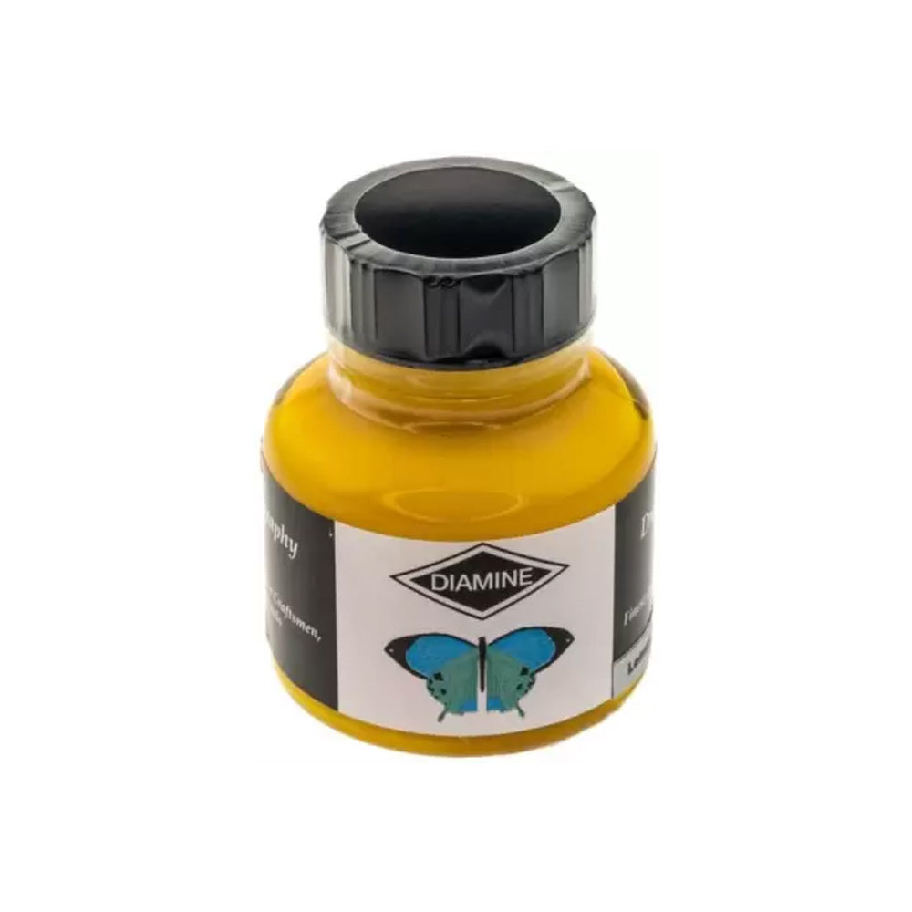 Diamine Calligraphy and Drawing Acrylic Lemon Yellow Ink - 30ml Bottle