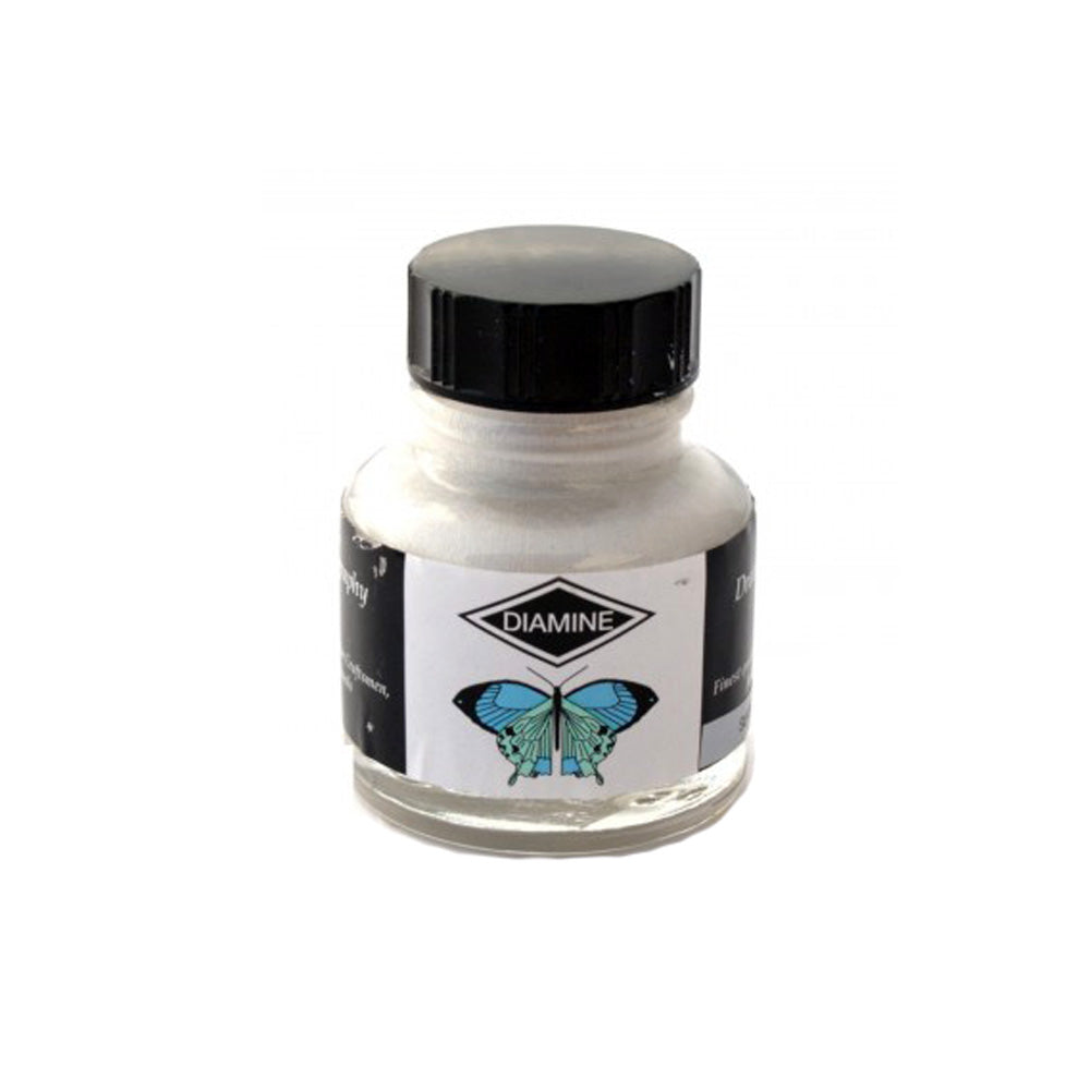 Diamine Calligraphy and Drawing Acrylic Silver Ink - 30ml  Bottle