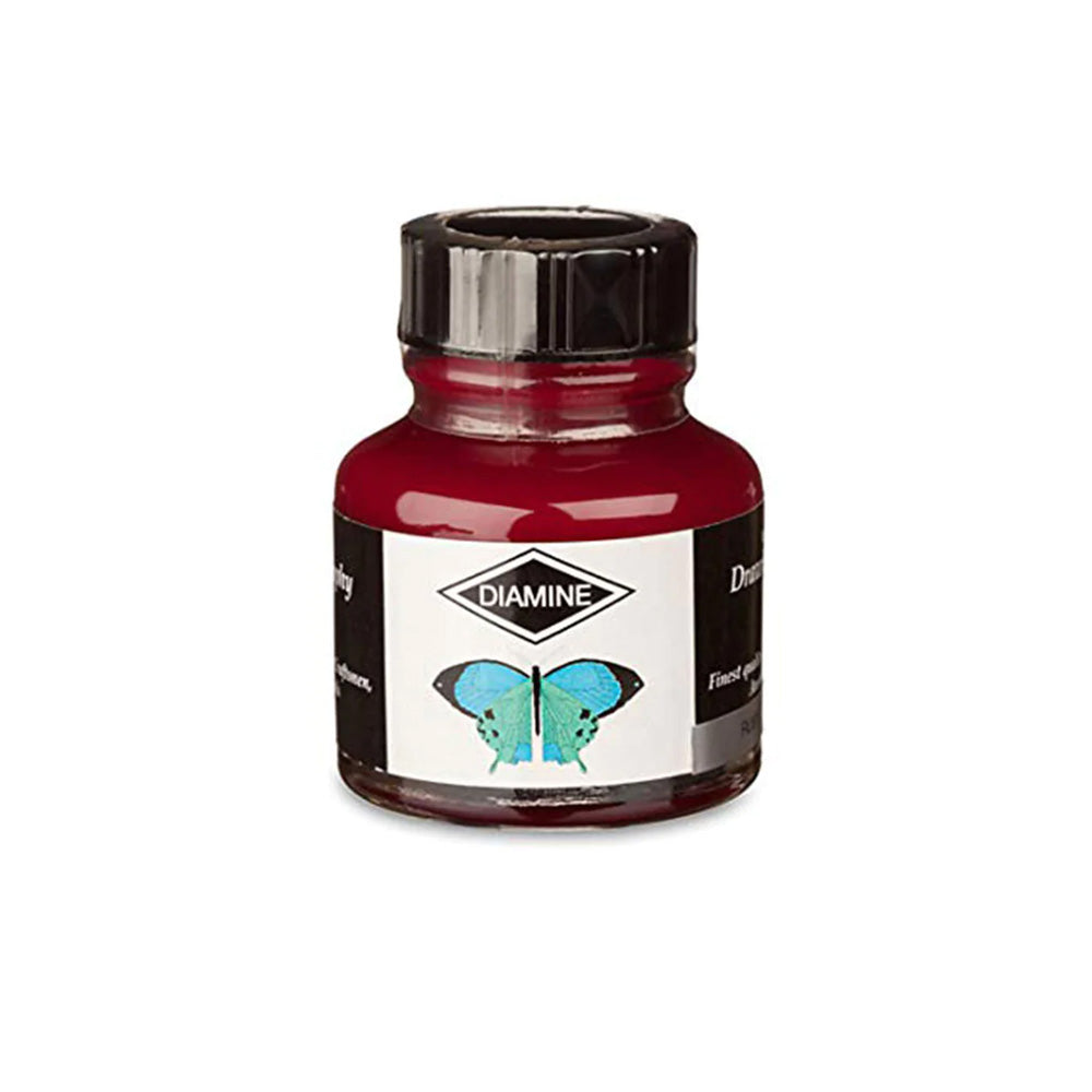 Diamine Calligraphy and Drawing Acrylic Ruby Ink - 30ml Bottle