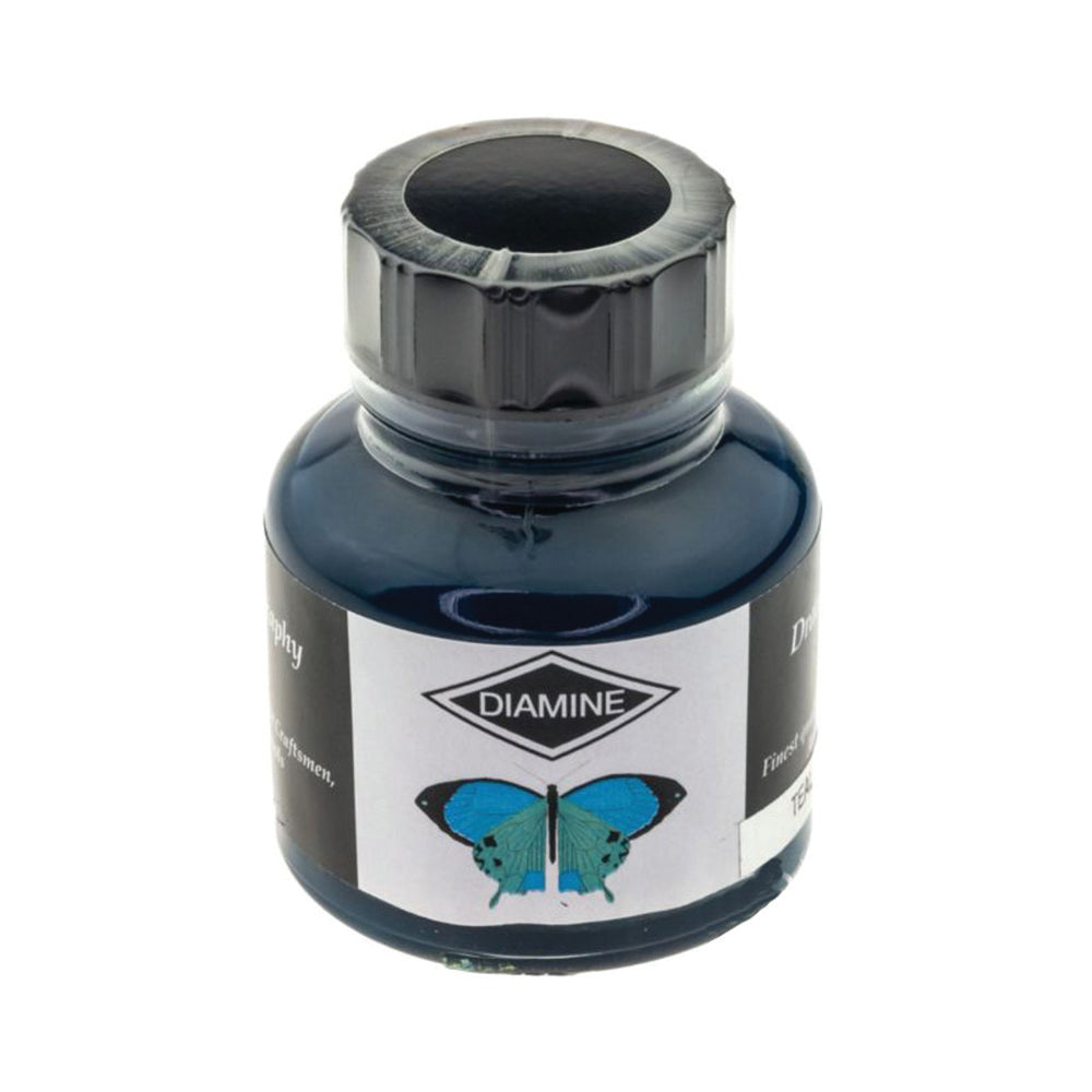 Diamine Calligraphy and Drawing Acrylic Teal Ink - 30ml Bottle
