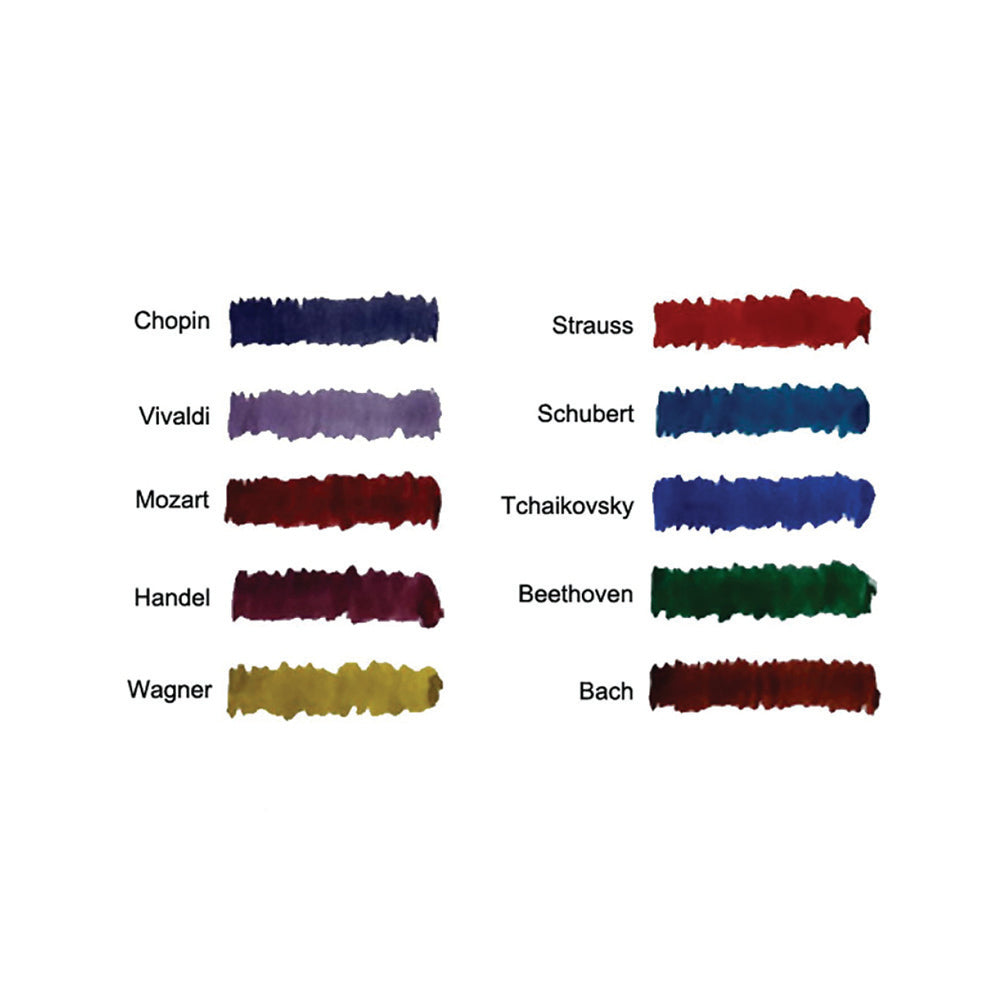 Diamine Music Gift Set 10x30ml Fountain Pen Ink