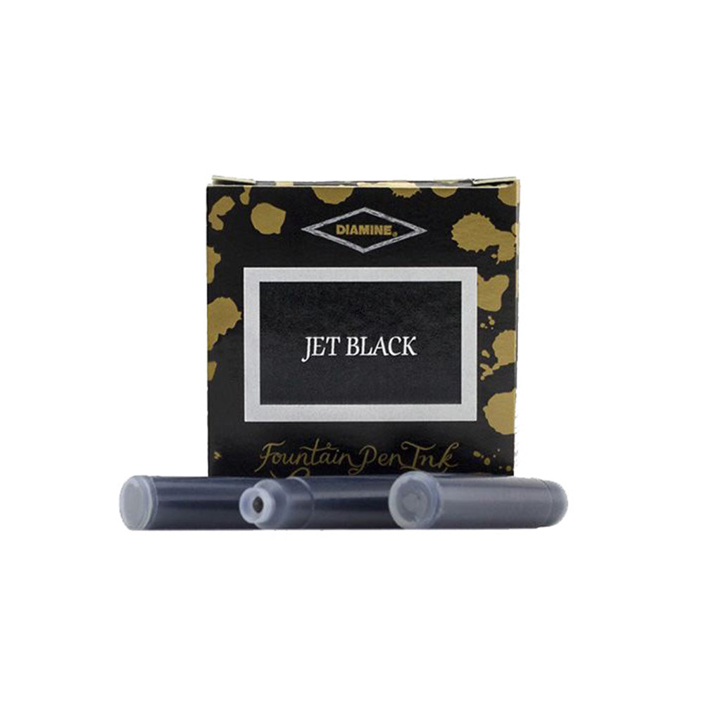 Diamine Fountain Pen Ink Cartridges TP/6 - Jet Black