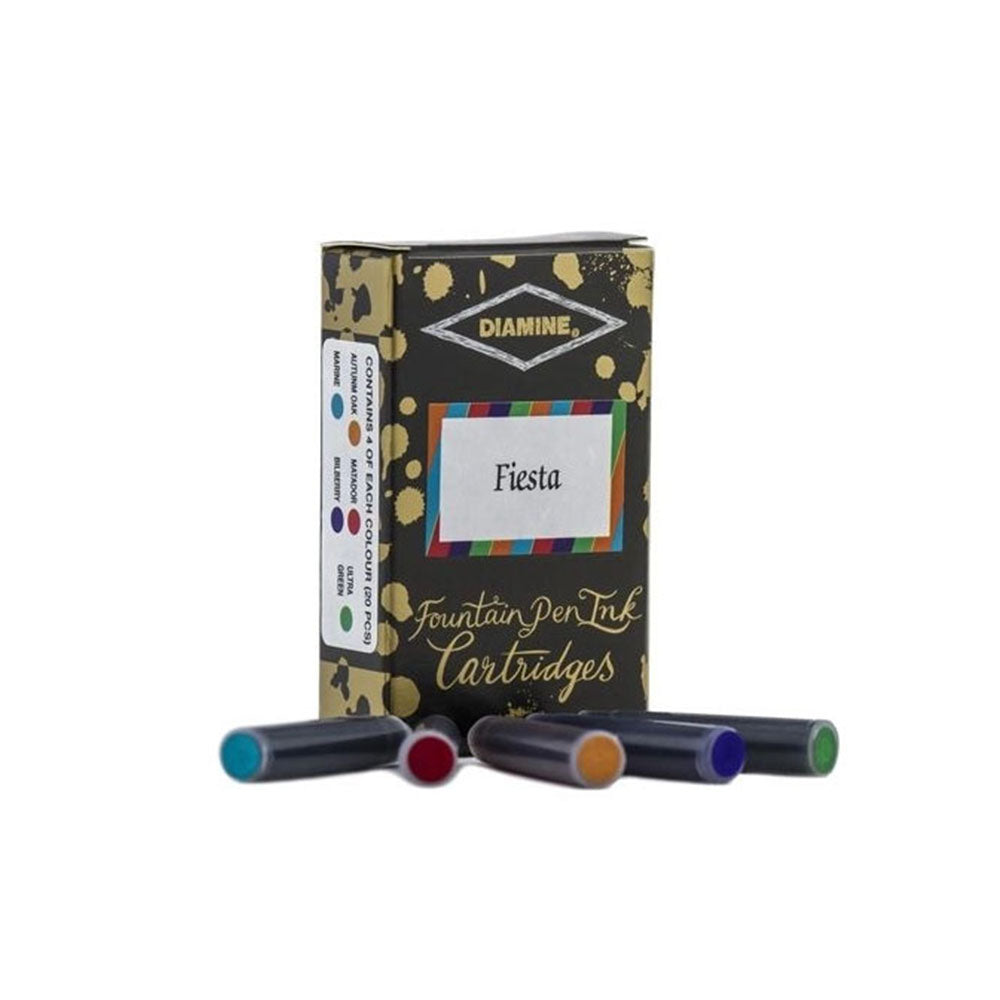 Diamine Fountain Pen Ink Cartridges TP/20 - Fiesta