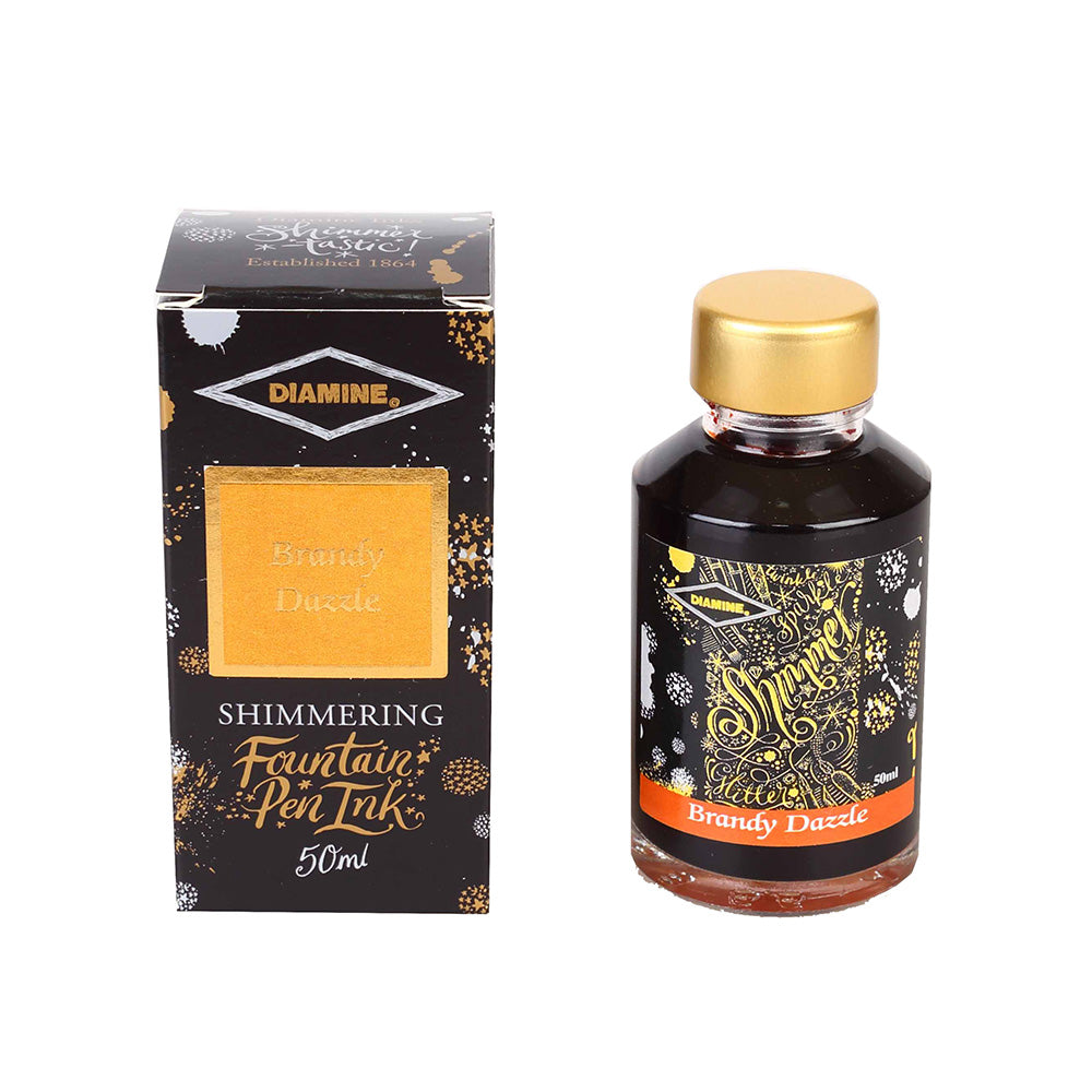 Diamine 50ml Shimmering Ink - Brandy Dazzle