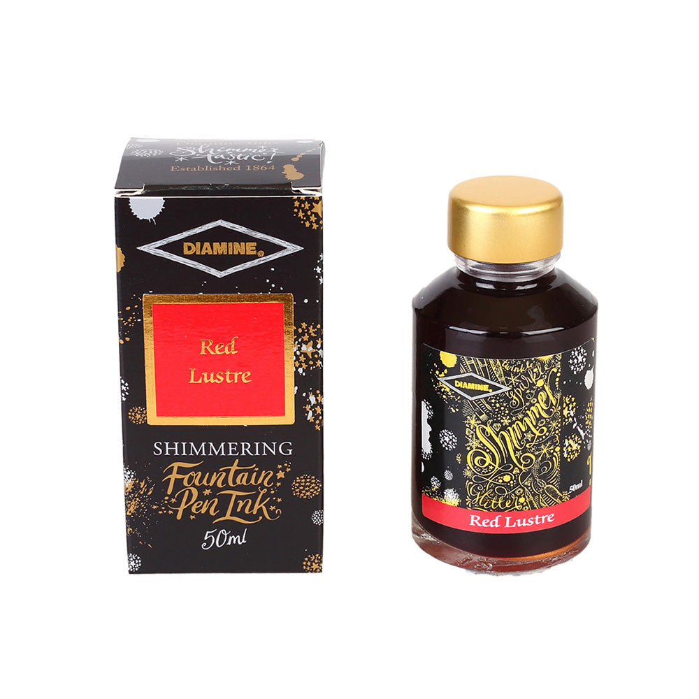 Diamine 50ml Shimmering Ink - Red Lustre
