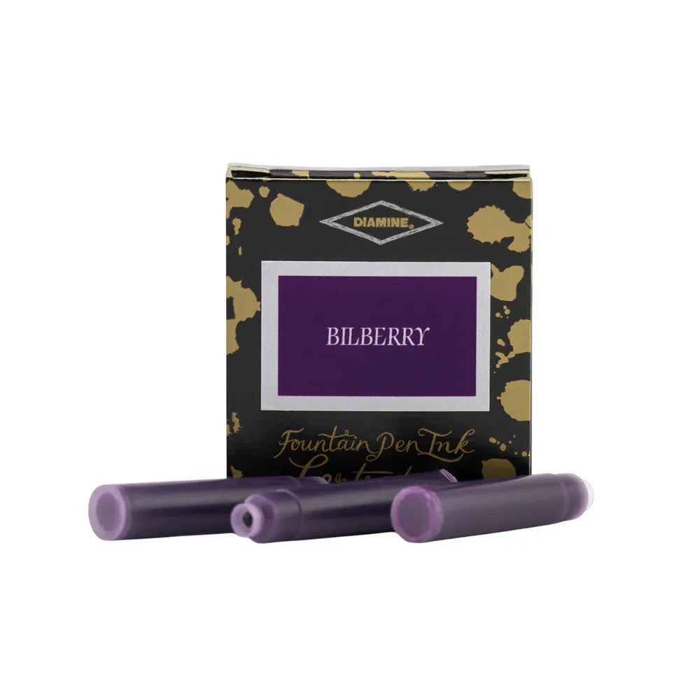 Diamine Fountain Pen Ink Cartridges TP/6 - Bilberry